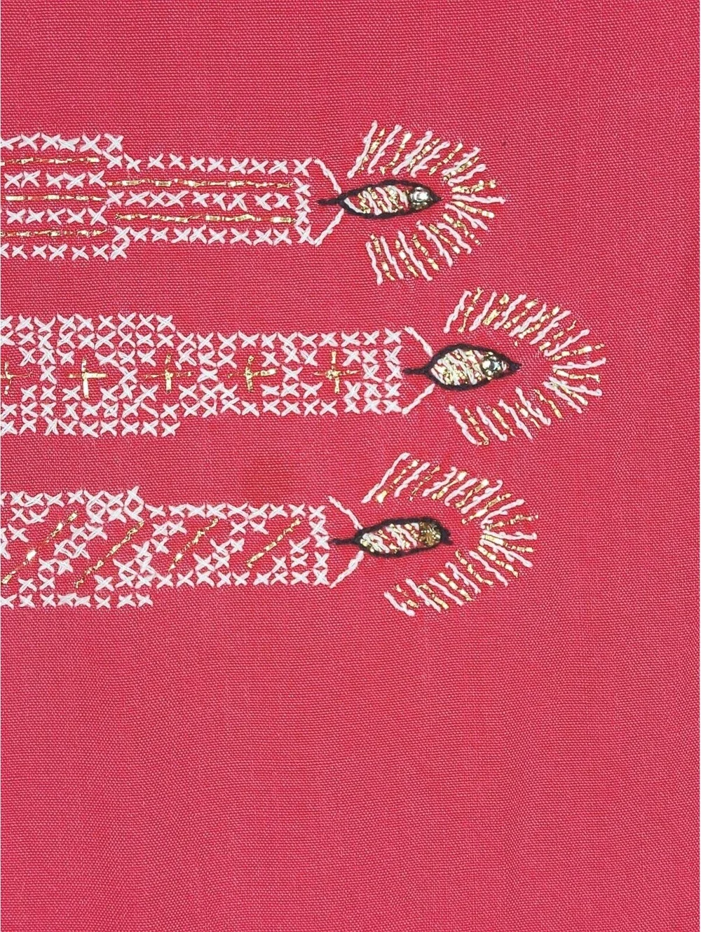 Vintage 1950s Holiday Tablecloth Rhinestone Candles 60x92